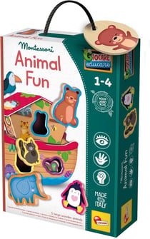 Les Animaux En Bois Montessori Baby - Giocare Educare - Lisciani