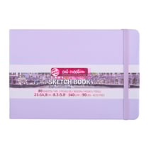 Carnet Croquis - 21 x 14,8cm - 80 feuilles - 140g - violet pastel - Royal Talens