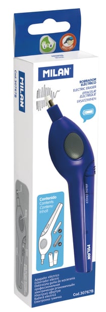 Effaceur électrique bleu Acid (incl. Piles et recharges gommes)