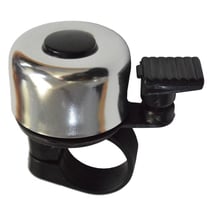 Mini sonnette de vélo argentée