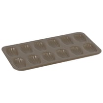 Plaque 12 madeleines - Antiadhérent (sans PFAS) - 395 x 200 x 17 mm