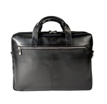 Sacoche double ordin. Exactive Cuir noir - Exacompta