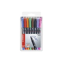 STABILO Feutre pour films OHPen universal, permanent, étui de 8 ,largeur du tracé: 1,0 mm / M