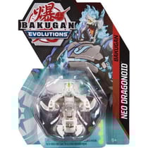 Bakugan evolutions : neo dragonoid avec carte - boule blanche - saison 4 - spin master 20138042