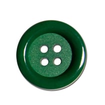 Lot de 6 boutons Clown couleur Vert Sapin 38mm