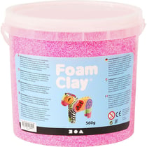 Pâte à modeler autodurcissante Foam Clay - Rose néon - 560 g