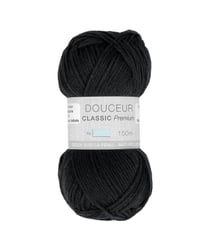 Fil à tricoter Douceur Classic Premium - Trimits : Doux et Résistant pour Tous Vos Projets 585 Noir