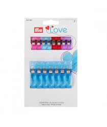 Pinces à tissus Love 2,6 cm et 5,5 cm - Prym 2,6 Et 5,5 cm multicolore vendu par 50 cm