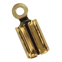 Attache pour cordons bijou, 4mm, 4 pces, or