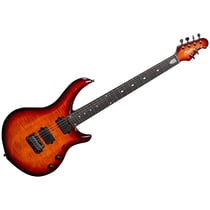 Majesty MAJ200X Flame Maple Blood Orange Burst Sterling by Music Man