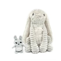 Ptipotos – Lapin Maman et bebe gris clair - Les Déglingos - Noir