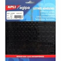 Apli 122006 - Lettres et symboles adhésives noires format 12,5 x 10mm