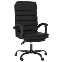 Fauteuil de massage inclinable de bureau informatique étude similicuir noir 02_0025418