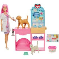 Barbie - Poupée et ensemble pour clinique vétérinaire