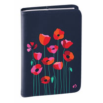 EUROTEXTAGENDA ML Bloom - 12x17 cm - Toile - Journalier - 12 mois de août à juillet