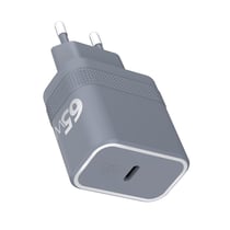 Force Power Chargeur USB-C 65W Power Delivery UltraGaN Charge Rapîde Gris