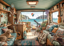 Puzzle 500 pièces - Camping de la Côte - Bluebird Puzzle