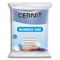 Pâte polymère - Opaque - A cuire - Pâte à modeler - Pervenche - Bloc de 56g - Cernit - Number one