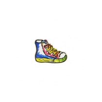 Ecusson thermocollant Chaussure bleue 2cm x 3cm