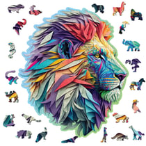 Puzzle en bois Lion moderne 250 pcs - Wooden City