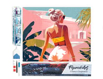 Diamond Painting Broderie Diamant Figured’Art 40x50cm toile entière roulée avec diamants carrés - Balade estivale