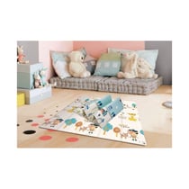 Tapis de Jeu Réversible XXL avec Illustrations Colorées pour Enfants