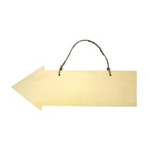 Flèche en bois à suspendre 40 x 14,5 x 0,8 cm