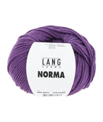Pelote de coton à tricoter Norma - Lang Yarns 47 Violet