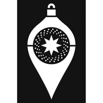 Artemio - Pochoir Boule Noel Perle 10 x 15 cm