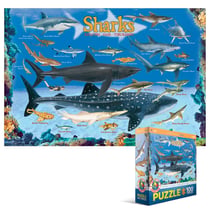 Puzzle 100 pièces - Requins - Eurographics