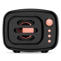 Enceinte Bluetooth Rétro 5.0 HD Appel Mains-Libres Carte TF 32GB Autonomie 6h Noir YONIS