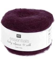 Fil exceptionnel à tricoter Essentials Baby Alpaca Loves Silk - 25GR - Rico Design 010 Violet lilas
