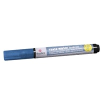 Marqueur couvrant pailleté pour textile, bleu royal, pointe ronde 2 - 4mm, avec valve