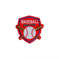 Ecusson thermocollant blason sport 2,5cm x 3cm baseball