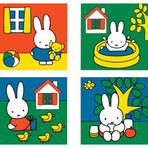4 puzzles progressifs lapin miffy 6 - 9 - 12 - 16 pièces - ravensburger - 071142