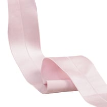 Elastique satiné pré-plié 45mm rose clair au mètre