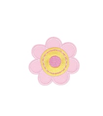 Lot de 3 écussons thermocollants fleur jaune 5,2cm x 5,1cm