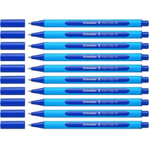 10 stylos à bille - Bleu - Pointe extra large - Slider Edge - Schneider