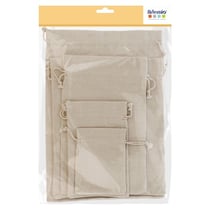 5 pochettes écru - toile - Artemio