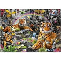Puzzle paysage et nature - EDUCA - Jungle radieuse - 1500 pièces - Sachet de colle inclus