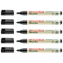 Lot de 5 Marqueurs permanents 1 mm - EDDING - EcoLine - Noir