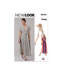 Patron New Look 6795 - Caftan en deux longueurs taille n°FR 36-54