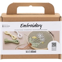 Mini Kit DIY Broderie - Cadre à broder - Vert Kaki