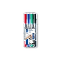STAEDTLER Marqueur permanent 348 Lumocolor duo, étui de 4