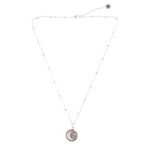 Collier Femme "Intuition" Lune argentée - Omsaé