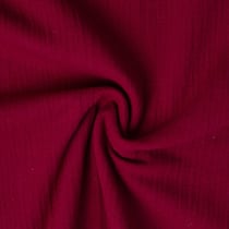 Tissu Double gaze de Coton Twill uni Bordeaux