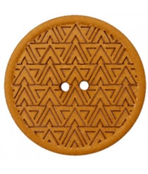 Boutons Recyclés ethniques 20 mm X 4 marron - Union Knopf Marron