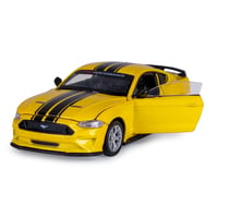 Ford Mustang GT miniature 1:42 jaune 2en1