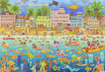 Puzzle 1000 pièces - Tropical Swim Party - Grafika