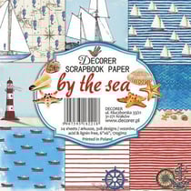 24 papiers fantaisis assorties 15.2 x 15.2 cm Décorer BY THE SEA